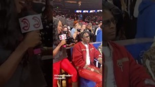 'Young Thug at the Hawks game'