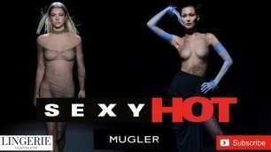 '4K Mugler See Through Fashion HOT SEXY Future Concept by LINGERIE FASHION HUB  #透明な女性の下着 #seethrough'