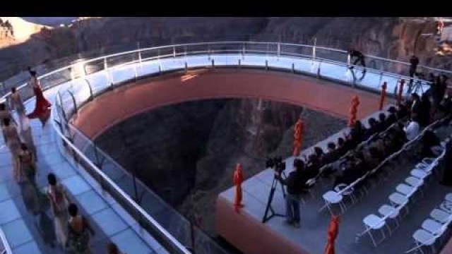 'ZIAD NAKAD World highest AUTUMN FASHION SHOW 2013 on the Grand Canyon Skywalk'