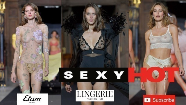 '4K SUPER SEXY Etam See Through Lingerie by LINGERIE FASHION HUB #下着 #란제리 #美女 #seethrough #parati #内衣'