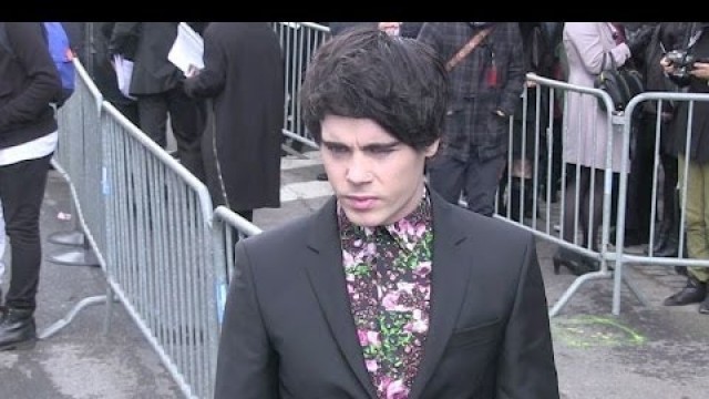 'Guests at 2014 Givenchy Menswear haute couture fashion show in Paris'