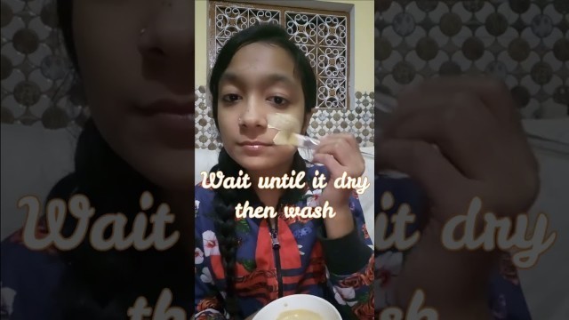 'Face mask for glowing skin #shorts #ytshorts #glowingskin'