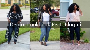 'Eloquii Denim Plus Size Lookbook |Plus size Fashion'