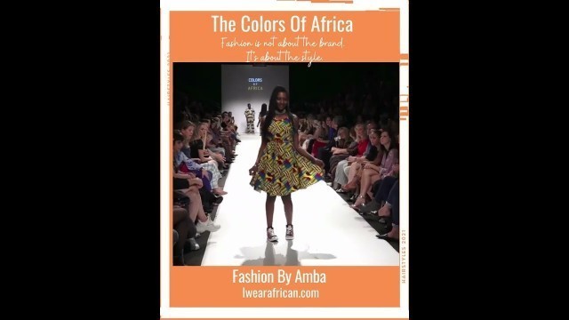 'The Colors of Africa, Fashion by AMBA at MQ Vienna Fashion  | I wear African #shorts'