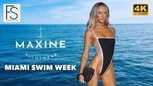 'Miami Swim Week 2022 MAXINE YACHT WEAR FULL show 4K UHD | Sustainable Swimwear | Bikini | Monokini'