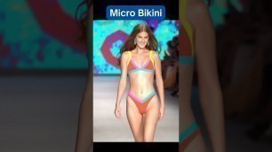 'Micro Bikini | Ramp walk | Miami Swim Week 2022 | Paraiso Miami Beach #23 #shorts'