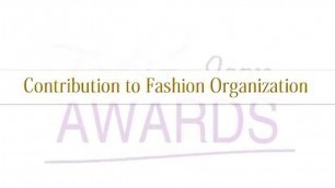 'Fashion Icon Awards 2014 Contribution to fashion Organisation'