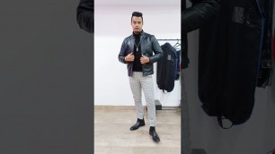 'Leather Jacket Outfit Idea | #fashion #mensfashion  #shorts #style'