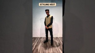 'Styling Vest Sweater | Outfit Idea