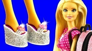 '10 DIY Miniatures for Barbie Shoes & Closet'