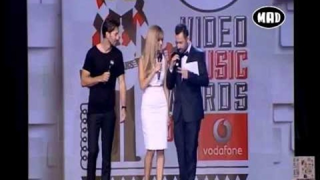 'Dimitris Lagiopoulos- Doukissa Nomikou - Eleni Foureira , Fashion Icon Video Clip Awards MVMA 2013'