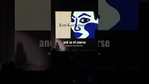 'Kim’s speech after winning the fashion icon award 
