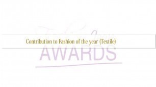 'Fashion Icon Awards 2014 Contribution to fashion textile'