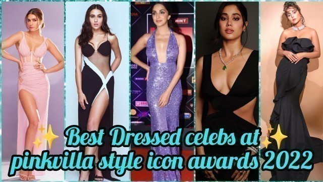 'Bollywood beauties at pinkvilla style icon awards 2022#sara#kriti #kiara#hina#manushi#janhvi#beauty'