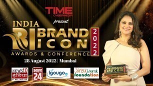 'India Brand Icon Awards 2022 held on 28 Aug 2022 in Mumbai in presence Ms. Lara Dutta as Chief Guest'