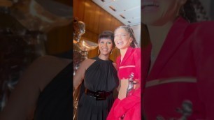 'Fashion Icon Zendaya and Legend Iman at the CFDA Fashion Awards winner’s walk'