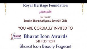 'Royal Heritage Foundation Swachh Bharat Abhiyan Save Girl Child Bharat Icon #Awards Beauty Pageant'
