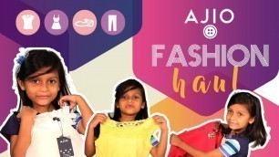 'AJIO Fashion Haul Kids Suff : Dresses | TShirts | Barbie Shoes'