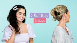 '5 Hair Clips 5 Ways | Scunci'