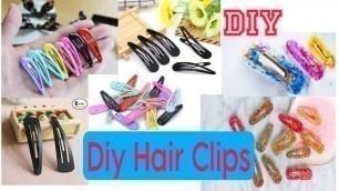 'DIY Hair Clips | How to make hair clip at home | Fashion hair clips | Homemade'