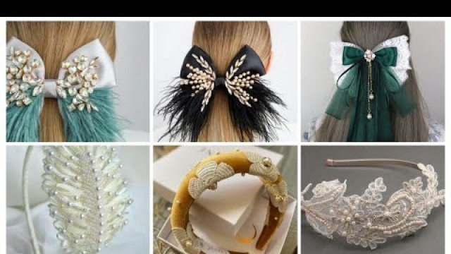 'Loveliest fancy hair bow clips, hairbands, Partywear hair accessories for ladies'
