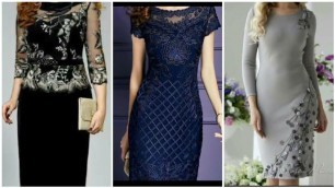'latest fashion trends in women, a dresses 2019 spring modren plus size mother of the bride dresses'