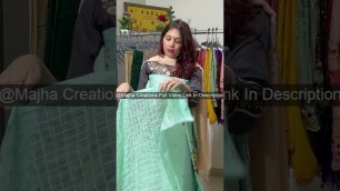'Floral Linen Suit majha creations #shorts #short #clips 024'