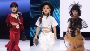'That\'s confidence, see how these adorable child models walk the catwalk ｜ Kids Fashion Show'