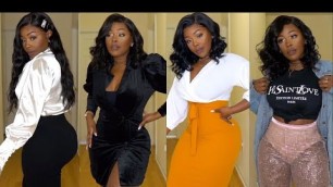 '2019 HOLIDAY Party Fashion Trends & Looks! Curvy/Thick girl try-on haul  BOOHOO.COM X MAGICLINKS'