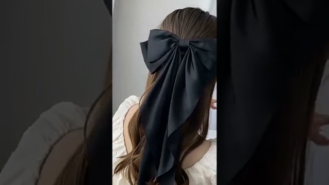 'Bow Ribbon Hair Clip Sweet Ribbon Duckbill Clips Korean Style Ponytail Holder Women Fashion'