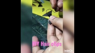 'DIY hair clips #hair clips #easy #beautiful #tranding #fashion #viral #short'