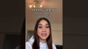 '5 Cheap Styling Hacks That Will Make You Look Expensive - tiktok fashion tips by @loveyoumariemuch'