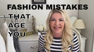 'Fashion Mistakes That Make You Look Older │ Over 50'