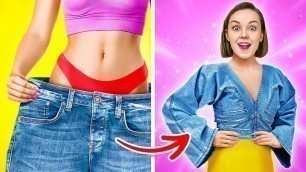 'BEAUTY HACKS & CLOTHES DIY! Upgrade Your Look! Sewing Hacks by 123GO! SCHOOL'