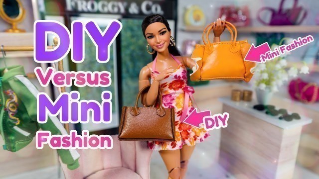 'Mini Fashion Handbags Verses DIY: Let’s Make a No Sew and a Sewn Bag'