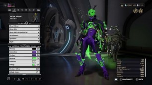 'warframe 5 skins MESA PRIME fashion frame'