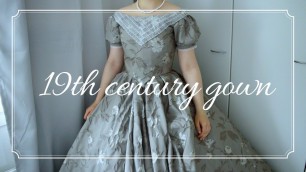 'Making 19th century inspired gown'