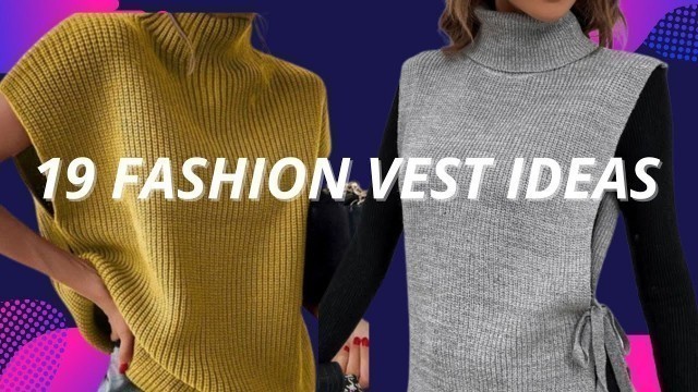 '✨ 19 fashion vest ideas/ Knitted vests'