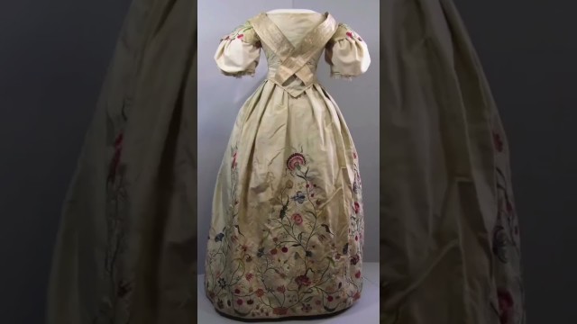 '19th century embroidered dresses 