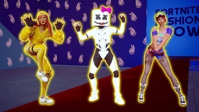 'Fortnite Fashion Show. 32 Custom Skins. Part 6. Golden Aura, Marshmello girl and more.'