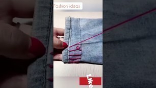 'jeans alteration ideas #reuseidea #jeanshack #jeansfashion #lifehacks #tipsandtricks #fashion'