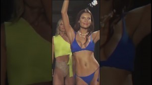 'Fashion show of swimwear - girls models on the runway 2023'