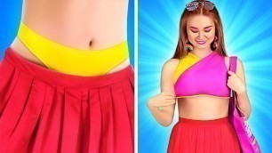 'COOL CLOTHES HACKS FOR POPULAR STUDENTS || Easy Fashion Tricks And Funny Fix Ideas by 123 GO! GENIUS'