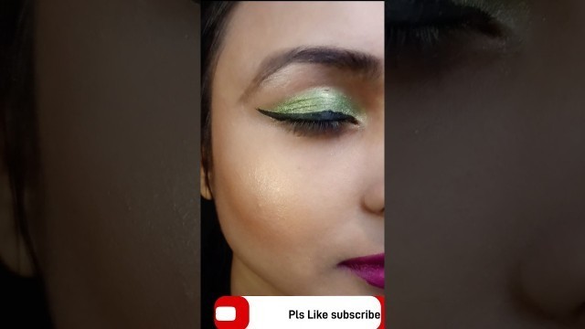 'Green Eye Sheshadow Look party Wear Filmy Fashion ideas #shorts'