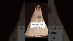 'Queen Victoria’s daughters in their wedding dresses