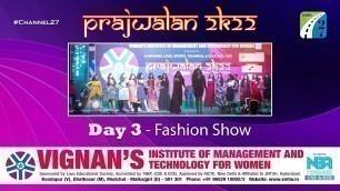 'VIGNAN\'s Prajwalan 2k22 FEST | Day 3 - June 18th | Girls Fashion Show | Channel 27'