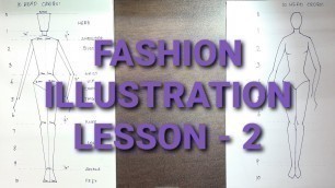 'Lesson 2 || 10 Head theory || fashion illustration || illustration for beginners || Fashion figures'
