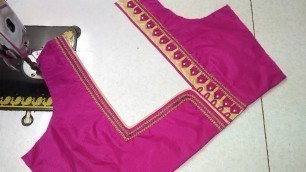 'Easy back neck blouse designing cutting and stitching || womens fashion blouses'