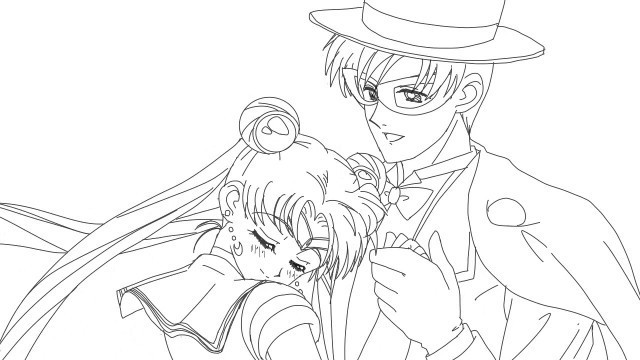 'The Opening of Sailor Moon Crystal 2nd series drawn in the art style of 90\'s series'