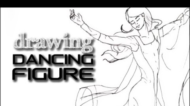 'Dancing Figure/ Twisting motion: Fashion  Drawing'